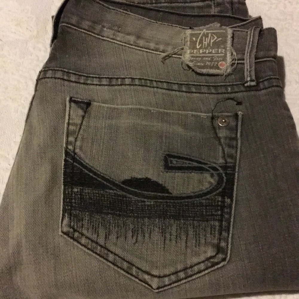 Chip & Pepper Grey Stretch Jeans